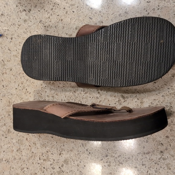 Rainbow Riviera Platform Flip Flops Size 8 - Picture 3 of 4